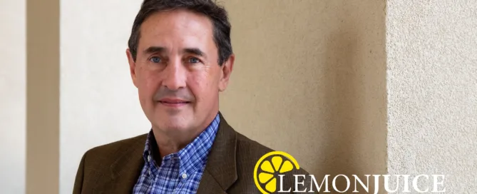 R Scott MacGregor headshot with Lemonjuice logo